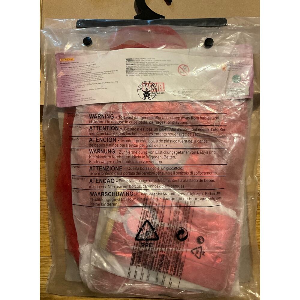NOS Halloween Costume Marvel Rescue Child Large 12-14 Rubies # 620036 - Picture 2 of 7